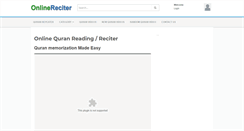 Desktop Screenshot of onlinereciter.com